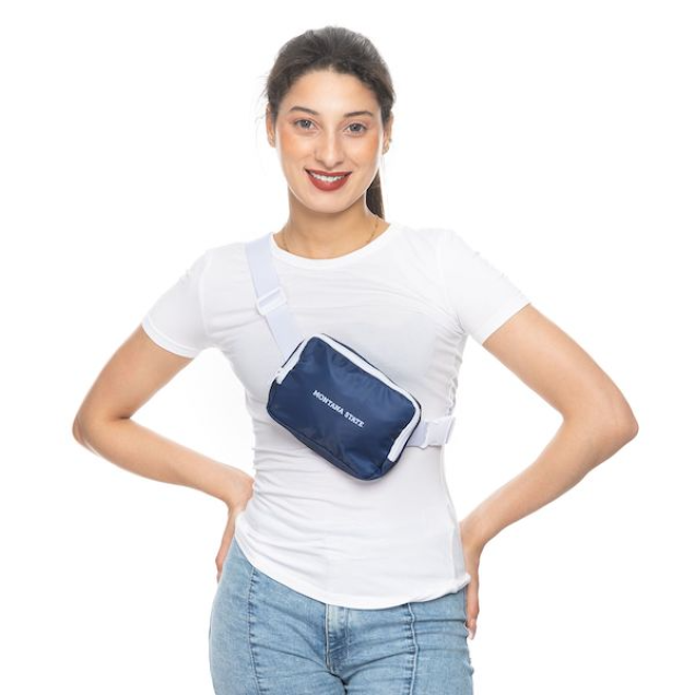 Montana State Navy Fanny Pack