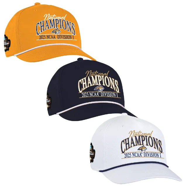 MSU Football 2025 National Champions Bobcat Head Alto Rope Hat
