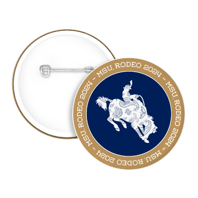CLEARANCE: MSU Rodeo 2024 Button | MSU Bookstore