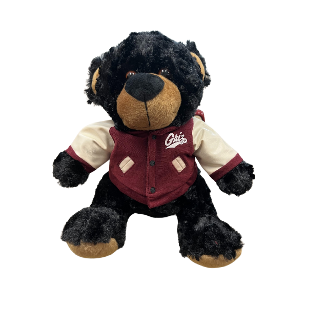 Teddy Bear Maroon Varsity Griz Jacket