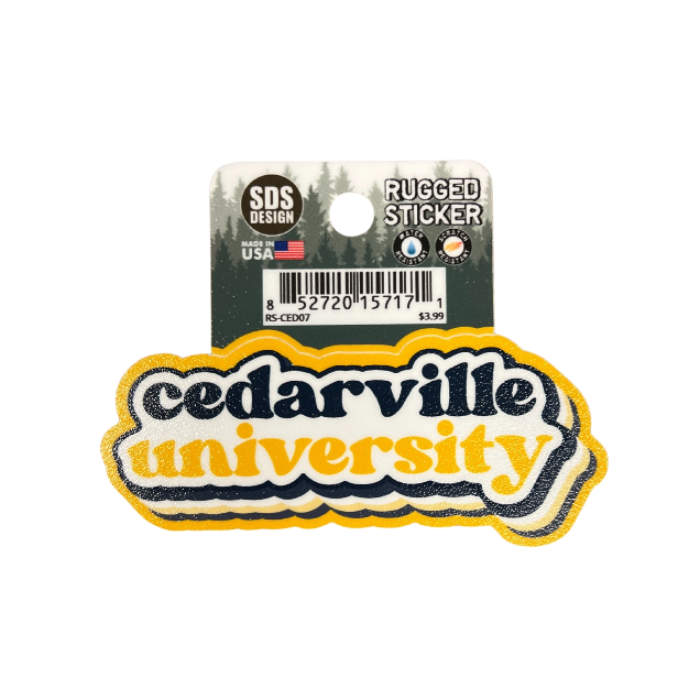 Cedarville University Campus Store Rugged Sticker 3.5