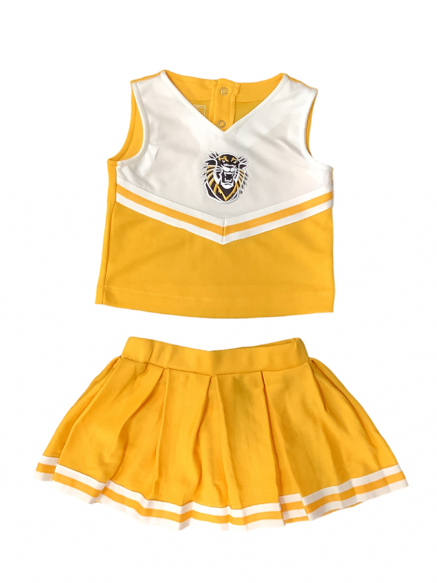 Toddler/Youth Cheerleading Outfit, Gold, Creative Knitwear