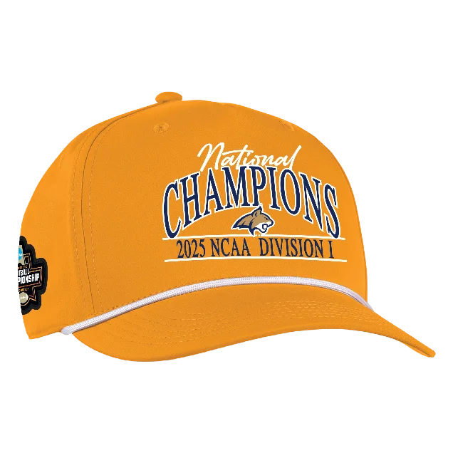 MSU Football 2025 National Champions Bobcat Head Alto Rope Hat