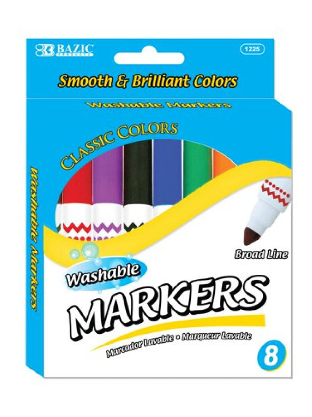 Double-Tip Washable Markers 10/Pk