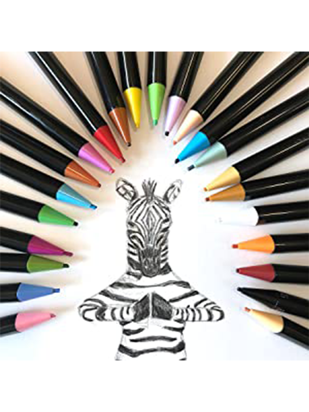 Zebra Zensations Colored Pencil