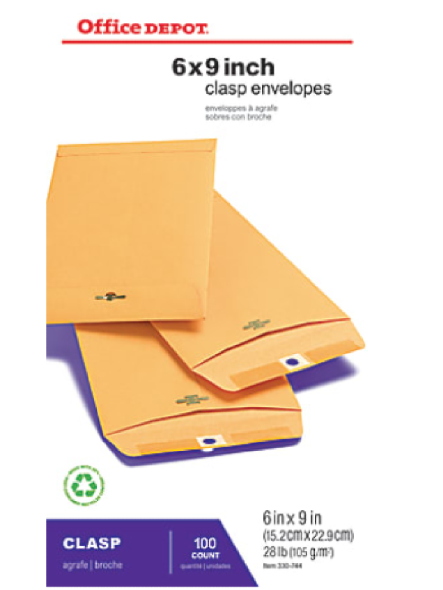 OD 6x9 Clasp Envelopes Box