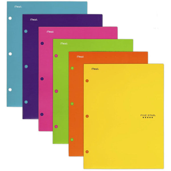 Mead Five Star Folder 4-Pkt Laminated Astd | MSU Bookstore