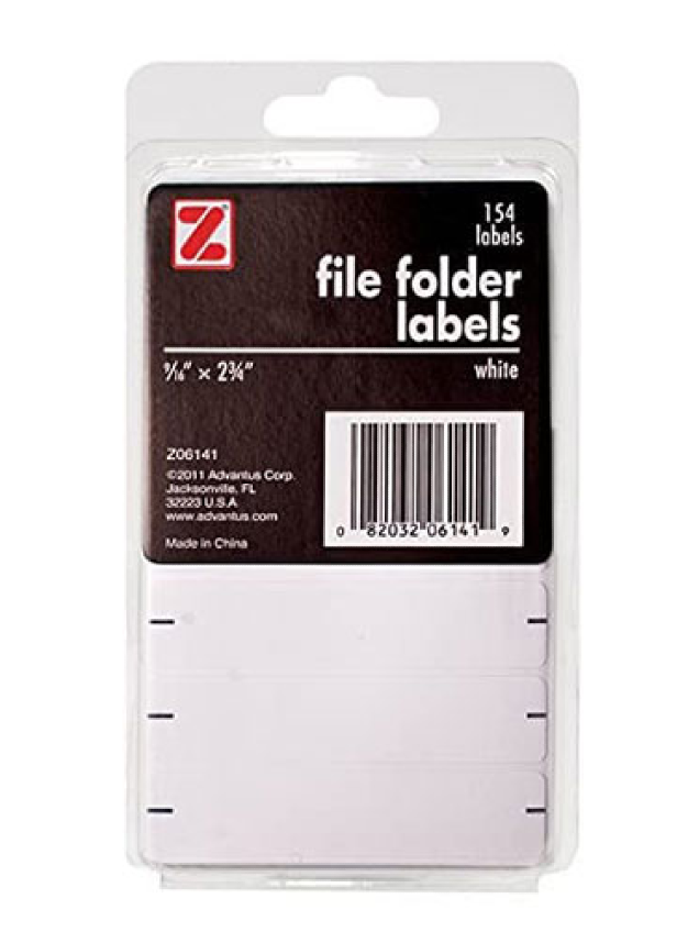 File Folder Labels Z-International 154ct | Northern Oklahoma