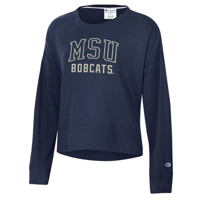 CLEARANCE: Champion Women's MSU Soft Touch Sueded Crew | MSU Bookstore