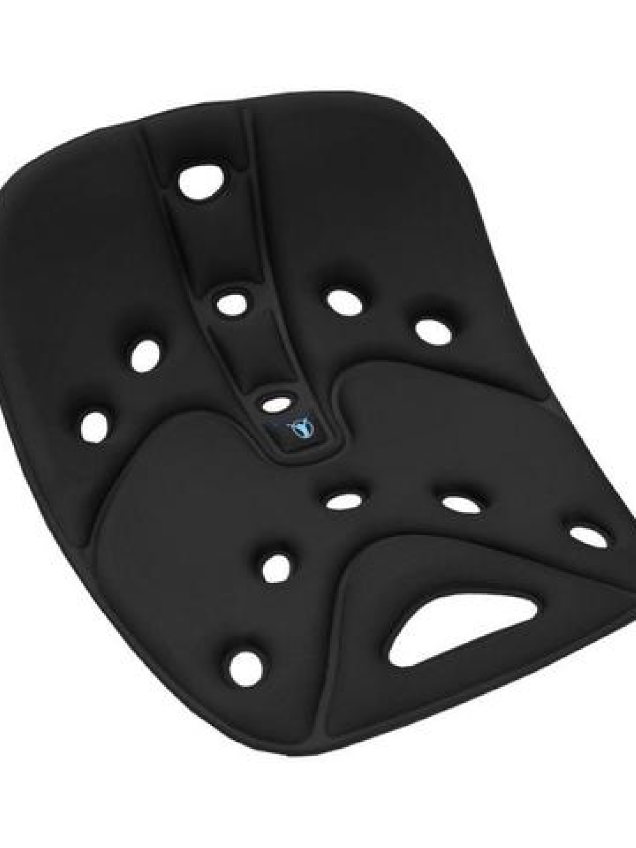 BackJoy SitSmart Relief Fabric Posture Cushions - Black 