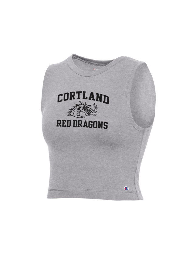 Red champion crop top sales