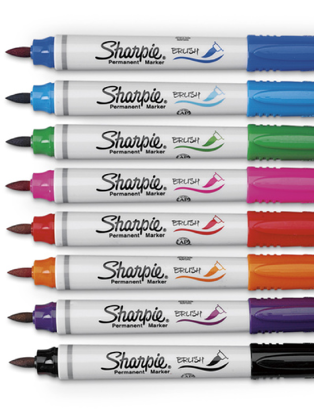 Sharpie Brush Tip Permanent Marker Sets