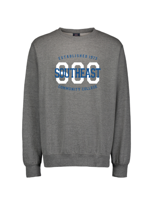 SCC Lincoln Campus Store MV Sport Fundamental Fleece Crew with White ...