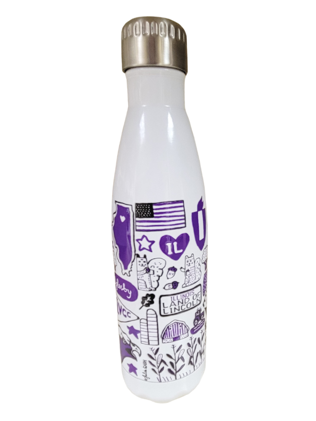 24 oz Julia Gash Gigi Water Bottle - North Central College Campus