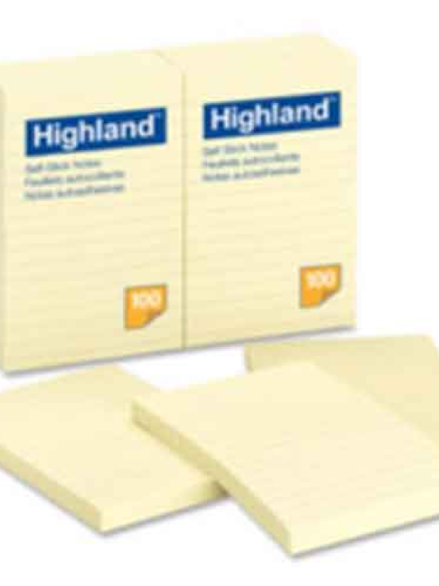 Highland 4X6 Sticky Note Ruled