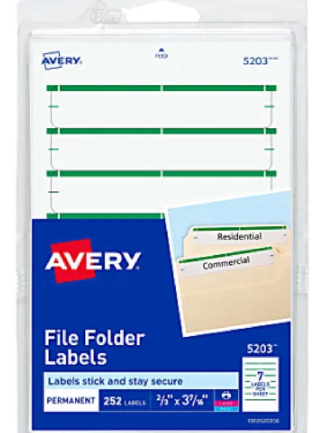 File Folder Labels Avery Permanent