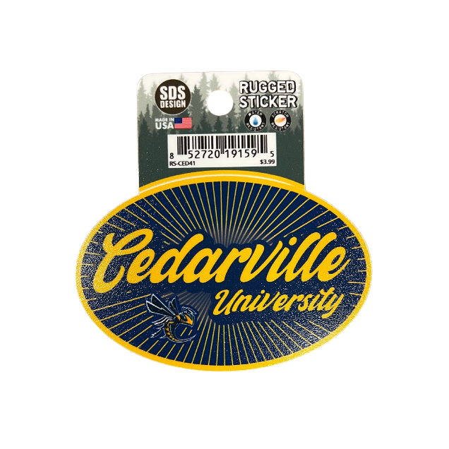 Cedarville University Campus Store Rugged Sticker 3.5