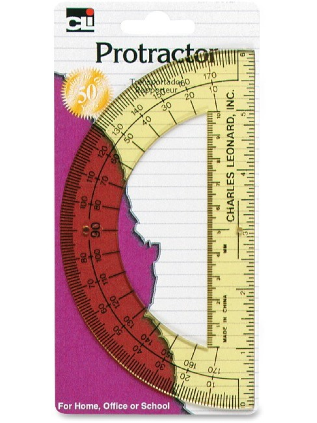 6 half circle protractor