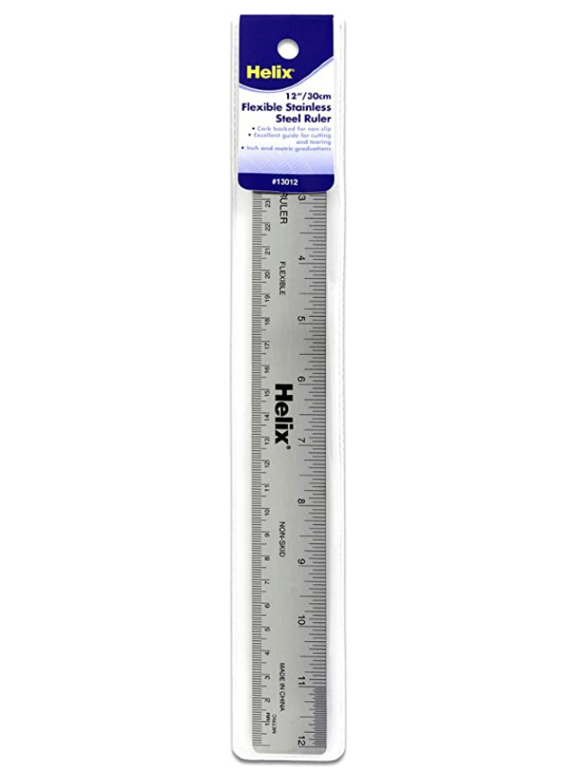 12-Inch Stainless Steel Ruler
