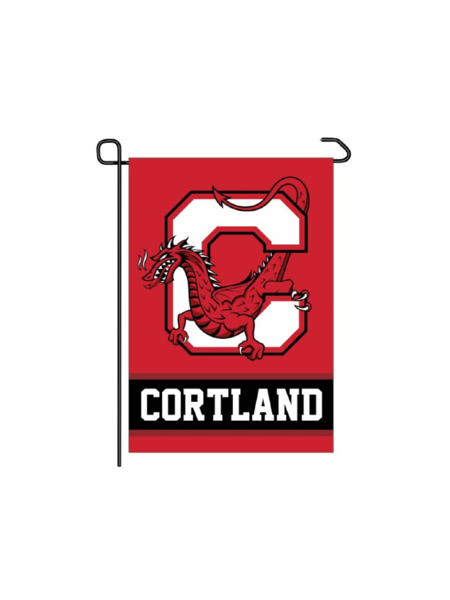 Cortland C/Dragon Small Garden Flag | SUNY Cortland Campus Store